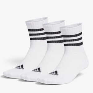 adidas 3 packs 3 stripes cushioned sportswear mid white ht3456 1