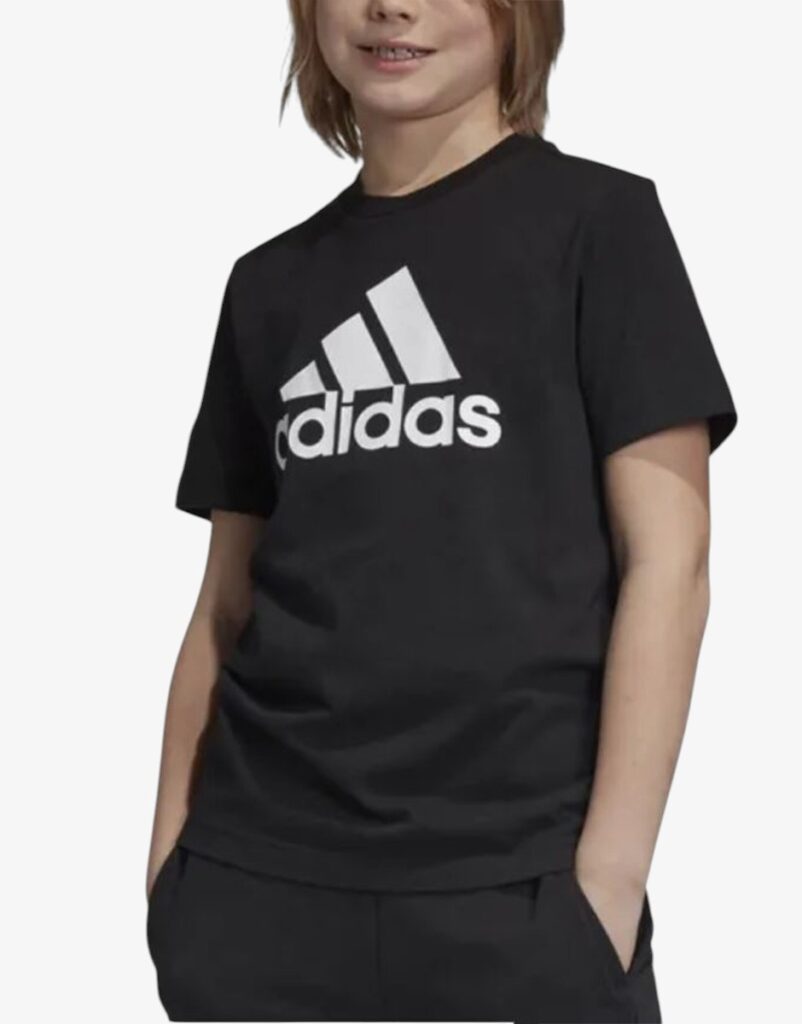 adidas essentials big logo cotton tee black ic6120 1