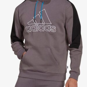 adidas future icons badge of sport hoodie gray black hk2163 1