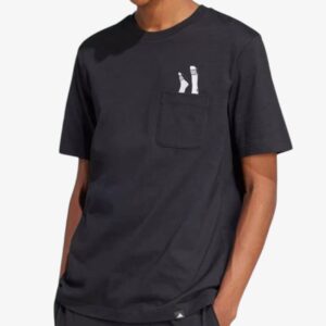 adidas lounge slides graphic pocket tee black jc5283 1