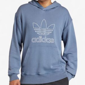 adidas originals adicolor outline trefoil hoodie blue ir7991 1 1