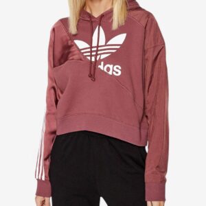 ADIDAS Originals Adicolor Split Trefoil Hoodie Dark Burgundy
