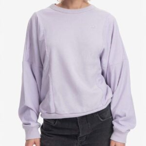 ADIDAS Originals Embroidered Logo Crew Neck Sweatshirt Purple