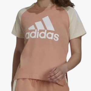 adidas sportswear colorblock tee pink h24163 1 1