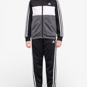 adidas sportswear essentials tracksuit black grey gn3970 1 1