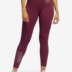 ADIDAS Sportswear Holiday Shine Graphic Leggings Burgundy