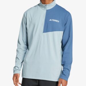 adidas terrex multi climacool 12 zip long sleeve top blue je0388 1