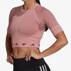 adidas versatile aeroknit tee pink hd9564 1