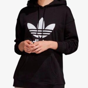 adidas dicolor trefoil regular fit hoodie black fm3307 1 1