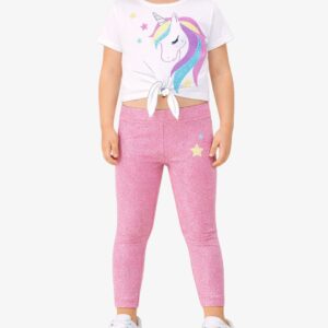 chicco girls leggings and tee set dark pink 9073747 18 1 1