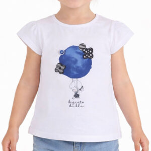 CHICCO Girls Tee White/Blue