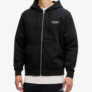 jack jones jjesoho sweat zip hood noos black 12278794 black 1