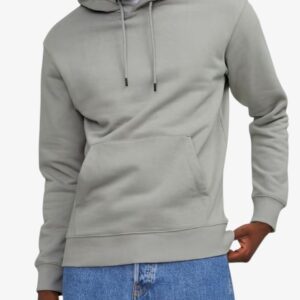 jack jones jjestar basic sweat hood noos ultimate grey 12208157 ultimate grey 1