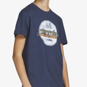 jack jones jorbrady tee ss crew neck sn jnr navy 12205854 navy bd solid 1