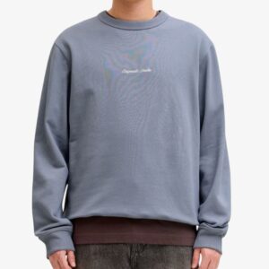 jack jones jornorrebro emb sweat crew noos blue 12282893 tradewinds 1
