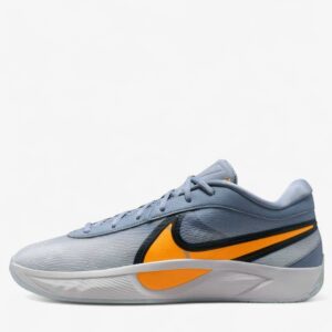 nike giannis freak 6 basketball shoes grey orange fj7792 400 1 1