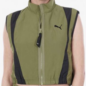 puma dare to woven vest green 624299 33 1 1