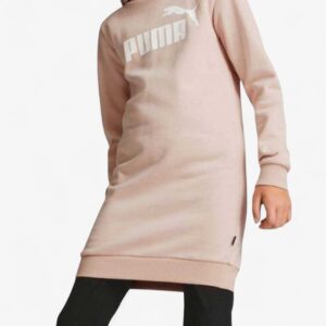 PUMA Essentials Logo Hooded Dress Pink
