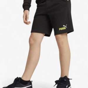 puma essentials 2 color logo shorts black yellow 586989 59 1 1