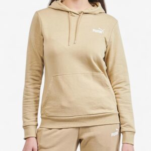 PUMA Essentials+ Embroidery Hoodie Beige