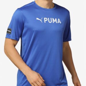 PUMA Fit Logo Tee Blue