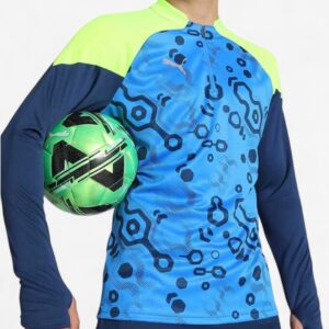 puma individualcup football quarter zip top blue 658483 54 1 1