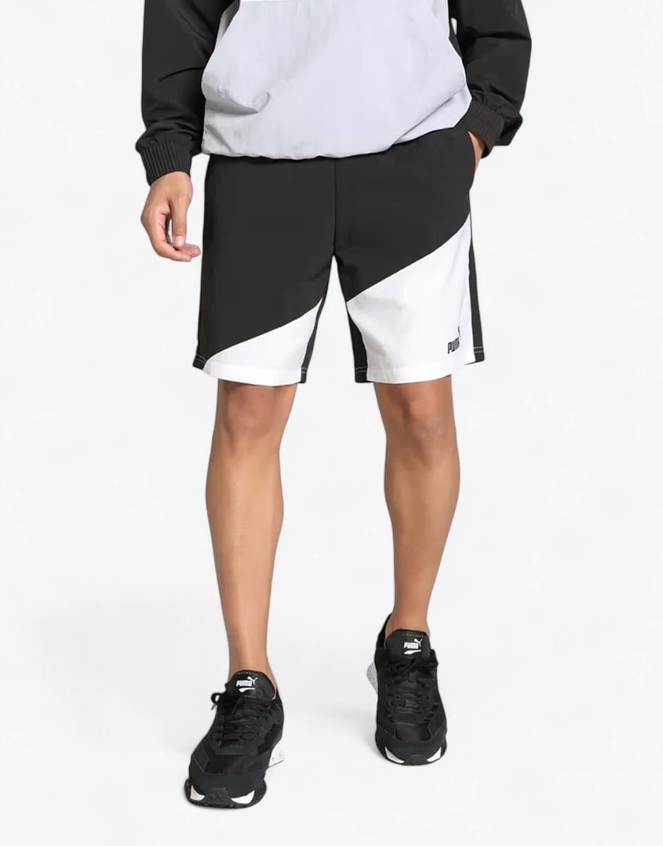 puma power colorblock shorts black white 679706 01 1 1 puma power colorblock shorts black white 679706 01 1 1