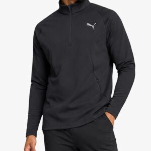 puma run clounspun knit 1 2 zip pup black 523272 01 1