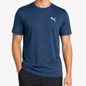 puma run favorite heather ss tee blue 523151 21 1