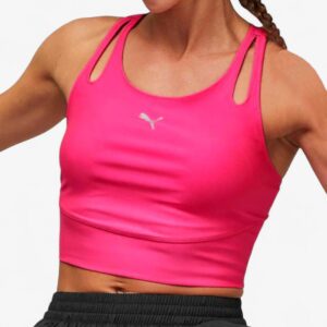 PUMA Run Ultraform Crop Tank Pink