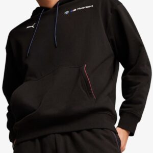 puma x bmw motorsport fleece hoodie black 627498 01 1