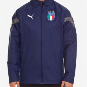 PUMA x Italy FIGC 2022 Hidden Hood Track Jacket Blue