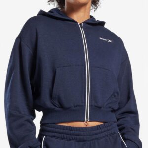 REEBOK Identity French Terry Full-Zip Hoodie Blue