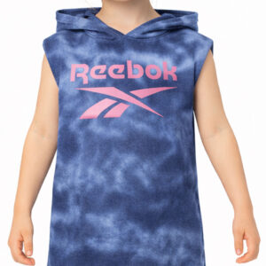 REEBOK Tie-Dye Hooded Tee Blue