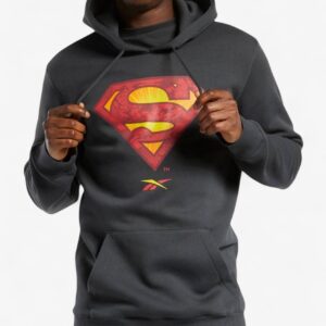 REEBOK x DC Superman Hoodie Dark Grey
