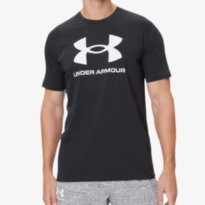 under armour spotstyle logo update ss tee black 1382911 001 1 1
